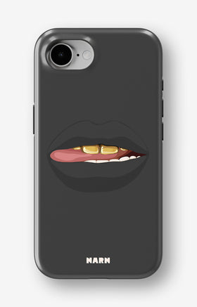 iPhone 17e Tough Case – Golden Lips - View 1