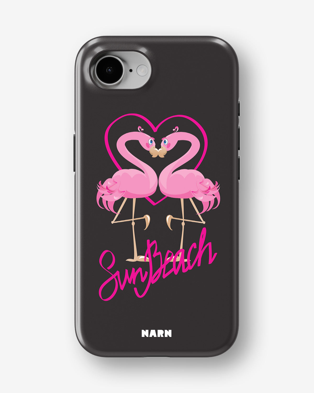 iPhone 17e Tough Case – Beach Flamingo - View 1