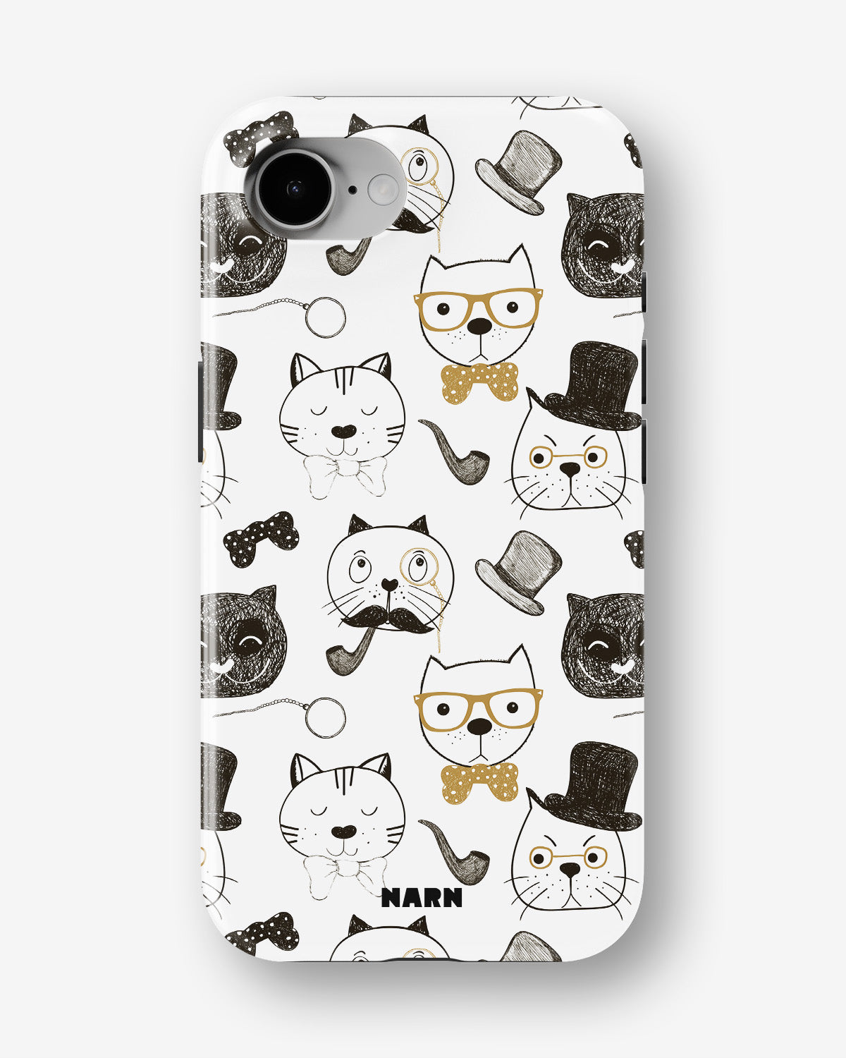 iPhone 17e Tough Case – Cartoon Cats - View 1