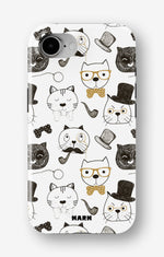 iPhone 17e Tough Case – Cartoon Cats - View 1
