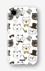 iPhone 17e Tough Case – Cartoon Cats - View 1