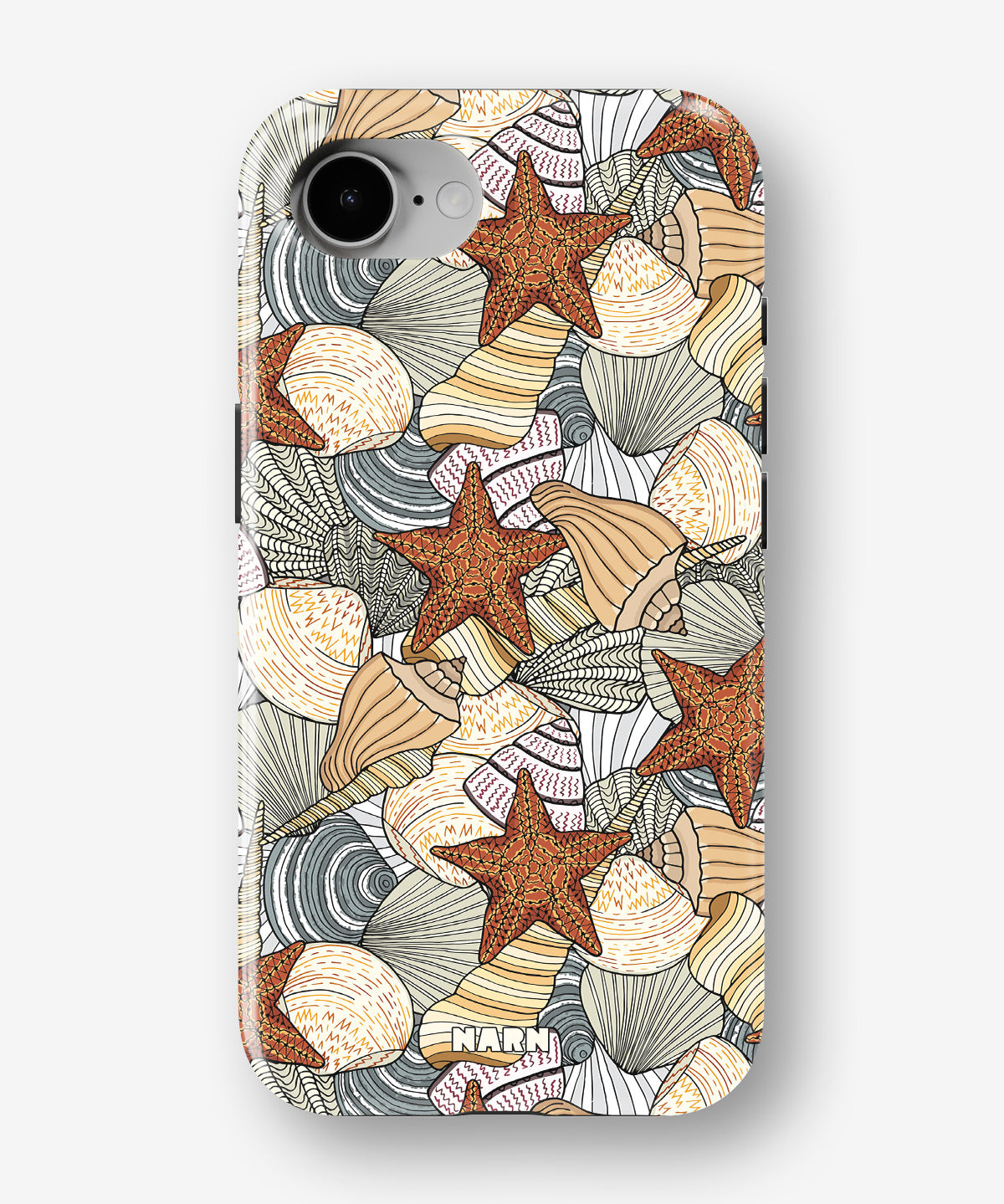 iPhone 17e Tough Case – Sea Shells - View 1