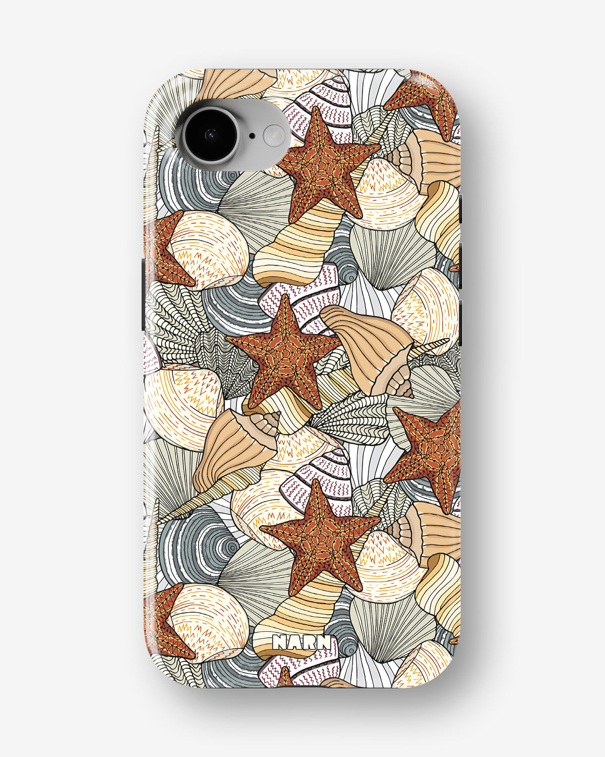 iPhone 17e Tough Case – Sea Shells - View 1