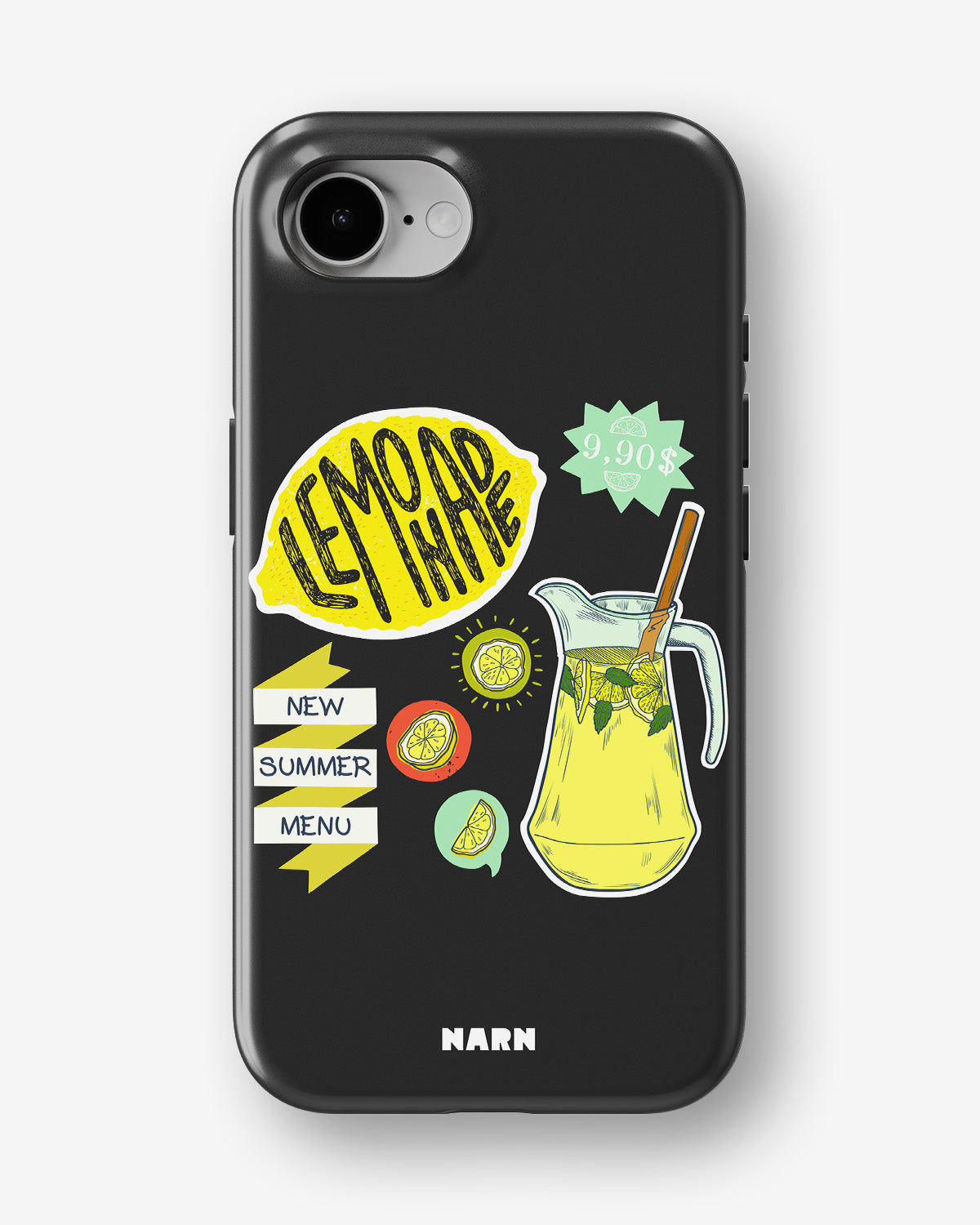 iPhone 17e Tough Case – Lemon Summer - View 1