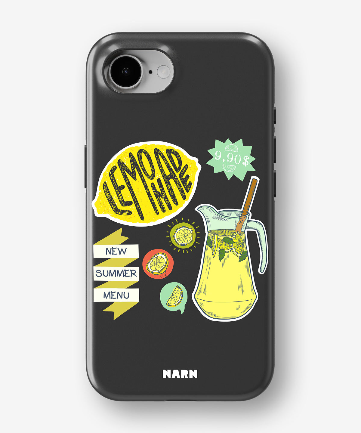 iPhone 17e Tough Case – Lemon Summer - View 1