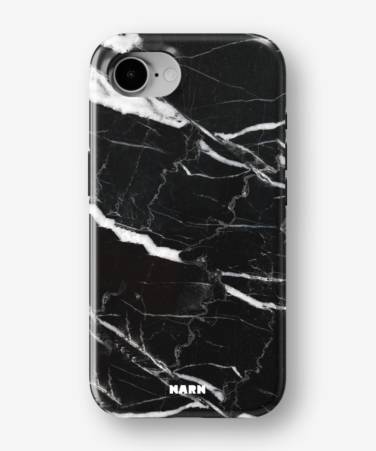 iPhone 17e Tough Case – Black Marble - View 1