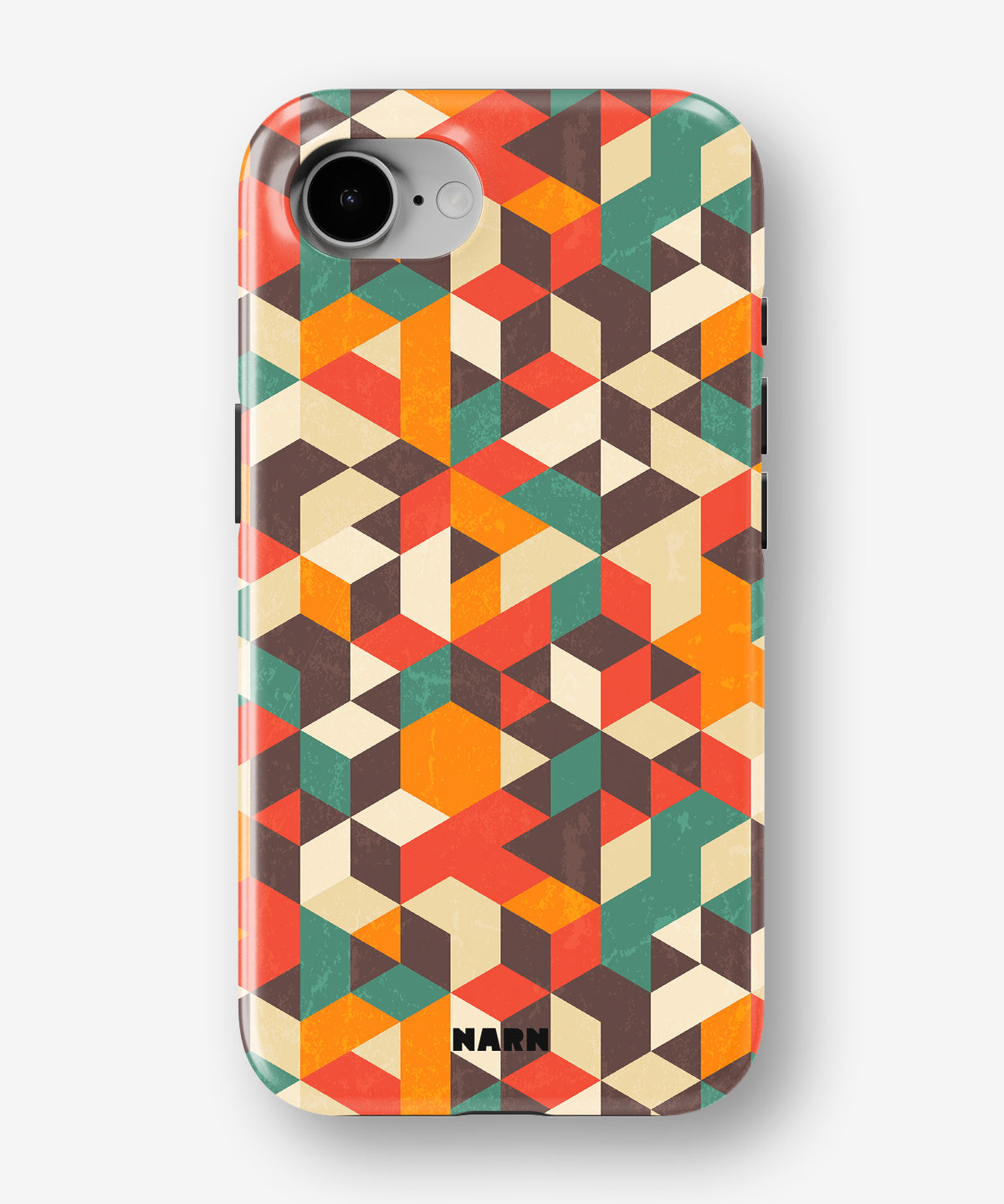 iPhone 17e Tough Case – Retro Geometric - View 1