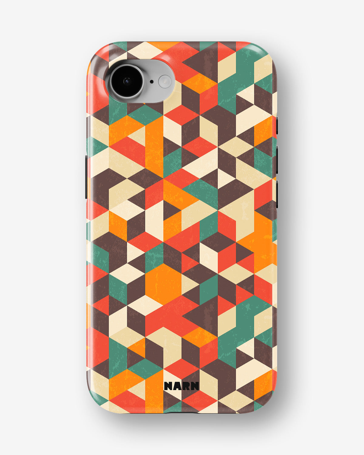 iPhone 17e Tough Case – Retro Geometric - View 1