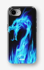 iPhone 17e Tough Case – Blue Flames Dragon - View 1