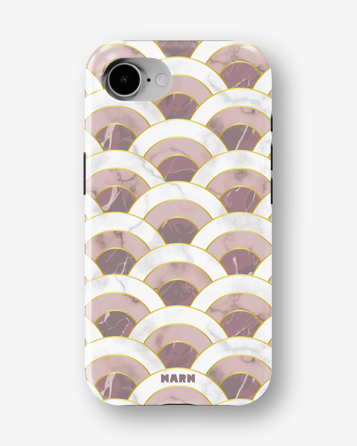 iPhone 17e Tough Case – Pink Marble Waves - View 1