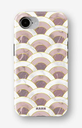 iPhone 17e Tough Case – Pink Marble Waves - View 1