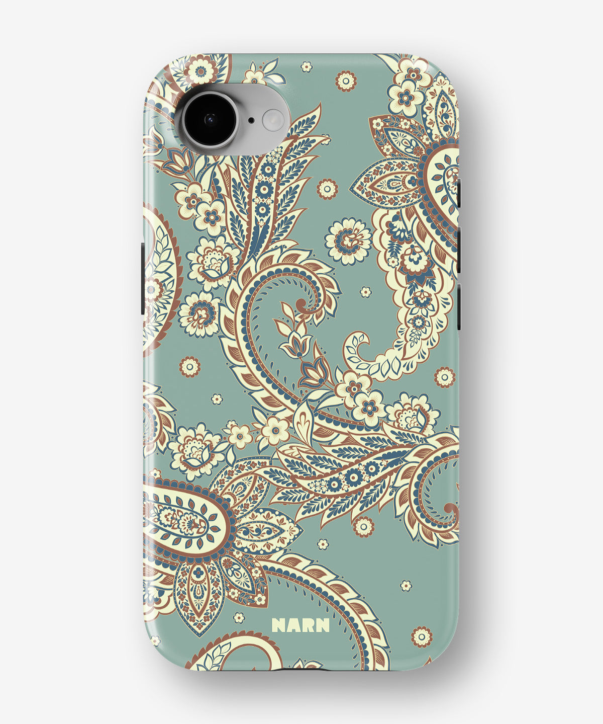 iPhone 17e Tough Case – Paisley Green - View 1