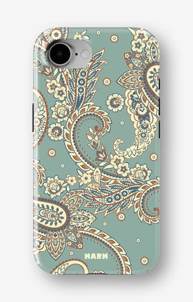 iPhone 17e Tough Case – Paisley Green - View 1