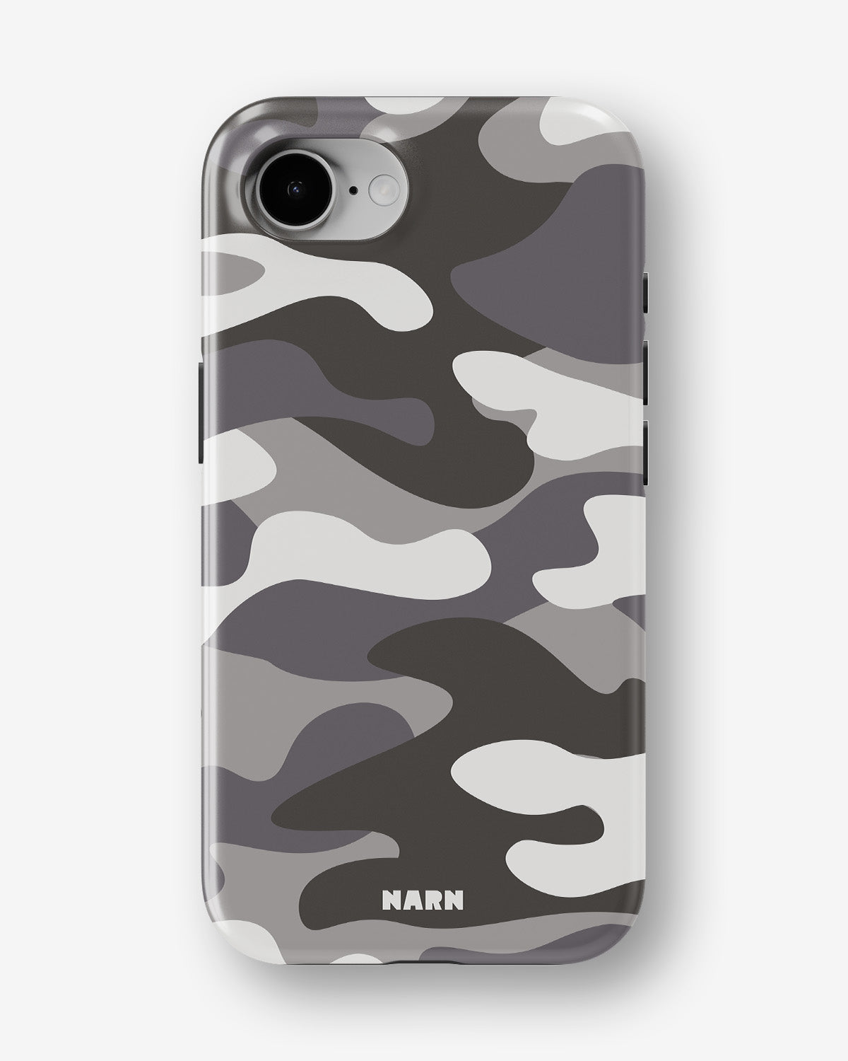 iPhone 17e Tough Case – Grey Camo - View 1