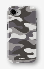 iPhone 17e Tough Case – Grey Camo - View 1