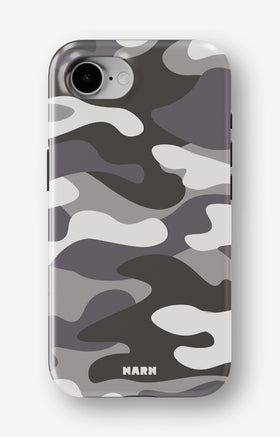 iPhone 17e Tough Case – Grey Camo - View 1