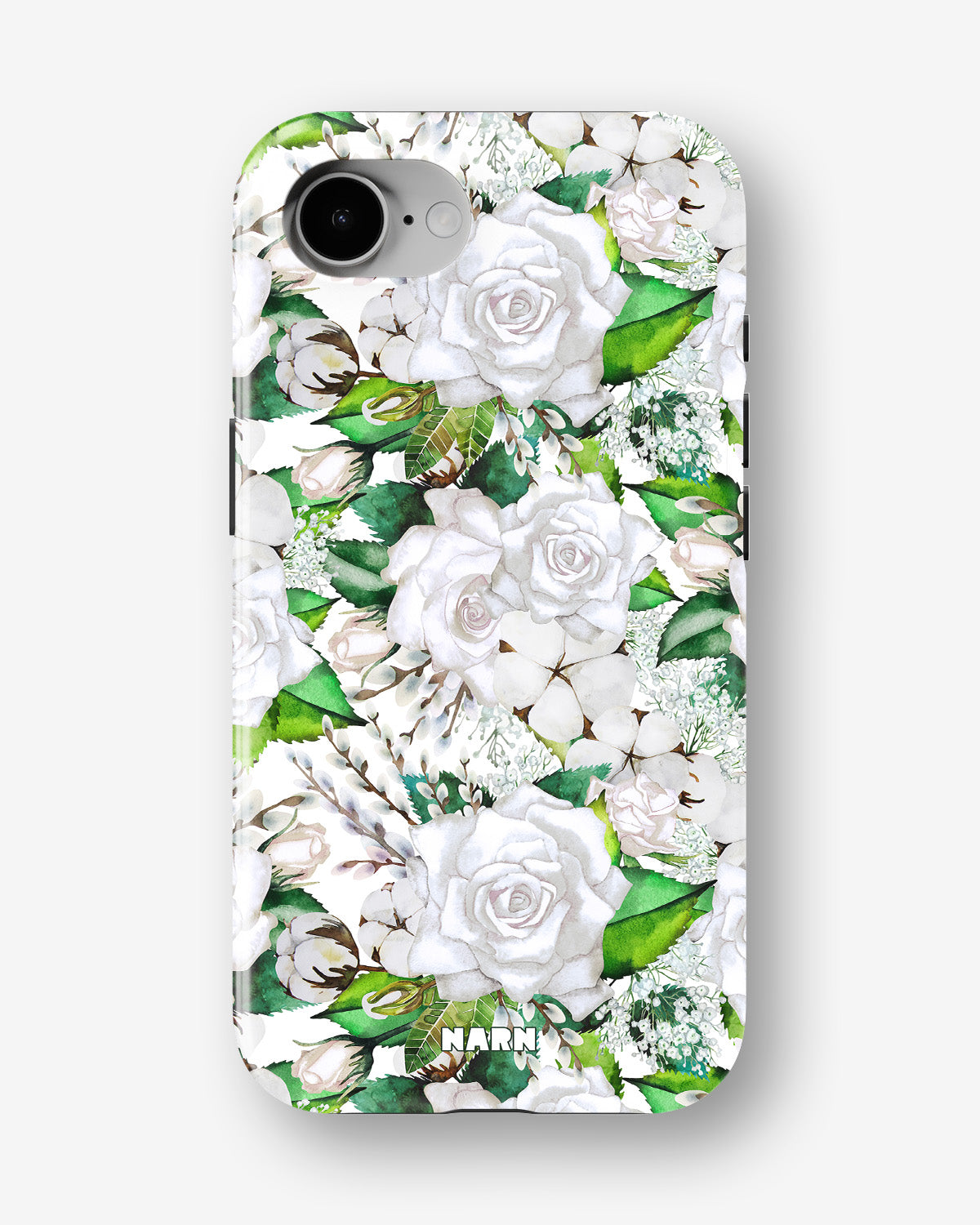 iPhone 17e Tough Case – White Bloom - View 1
