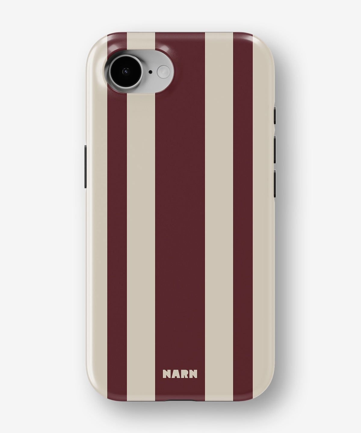 iPhone 17e Tough Case – Bordeaux Stripe - View 1