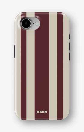 iPhone 17e Tough Case – Bordeaux Stripe - View 1