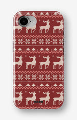 iPhone 17e Tough Case – Reindeer Knit - View 1