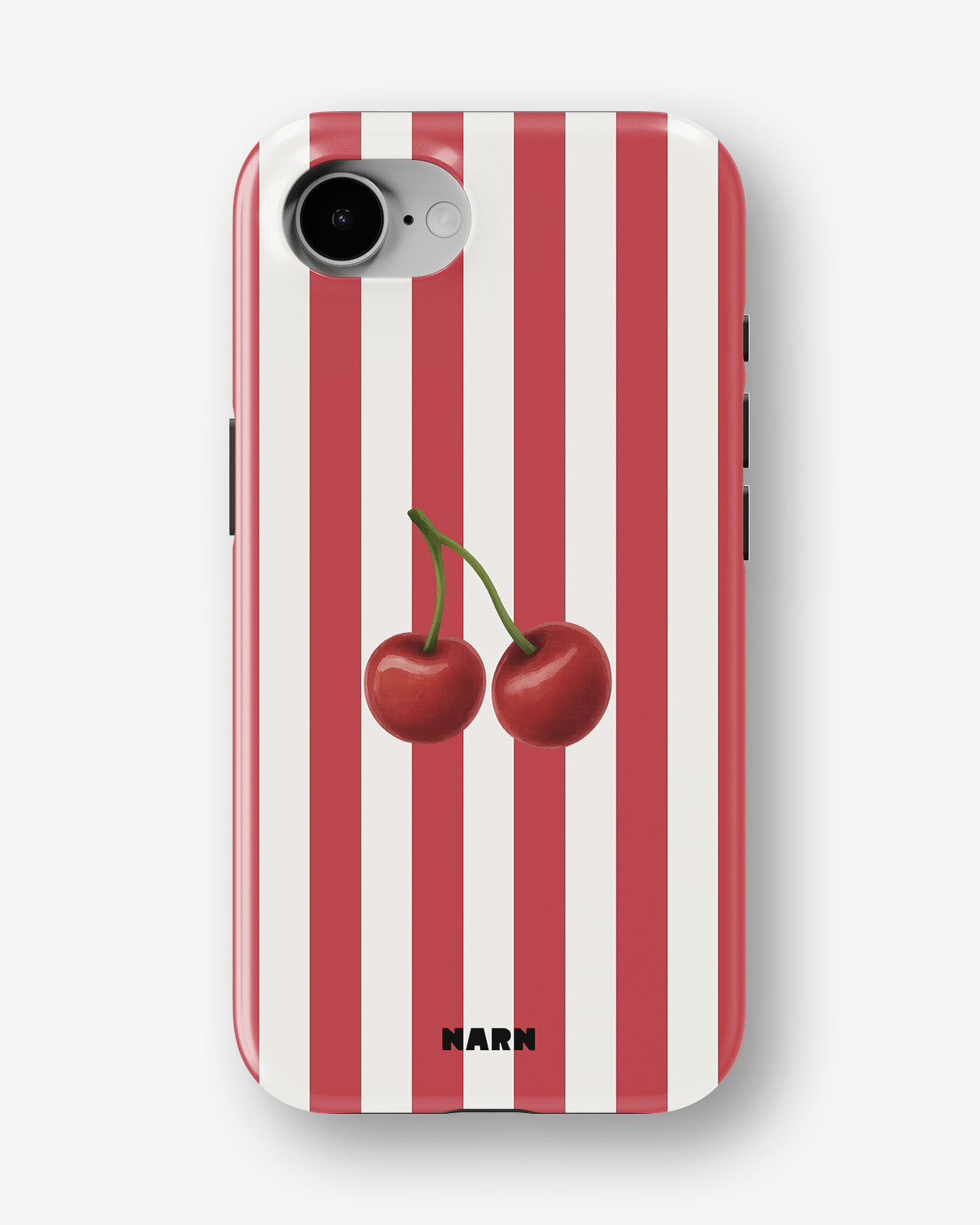 iPhone 17e Tough Case – Cherry Stripes - View 1