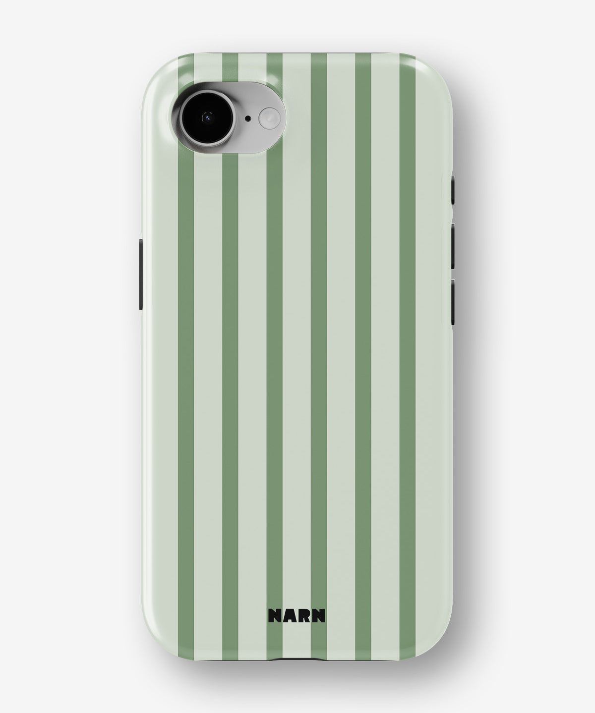 iPhone 17e Tough Case – Sage Stripes - View 1