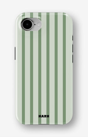 iPhone 17e Tough Case – Sage Stripes - View 1
