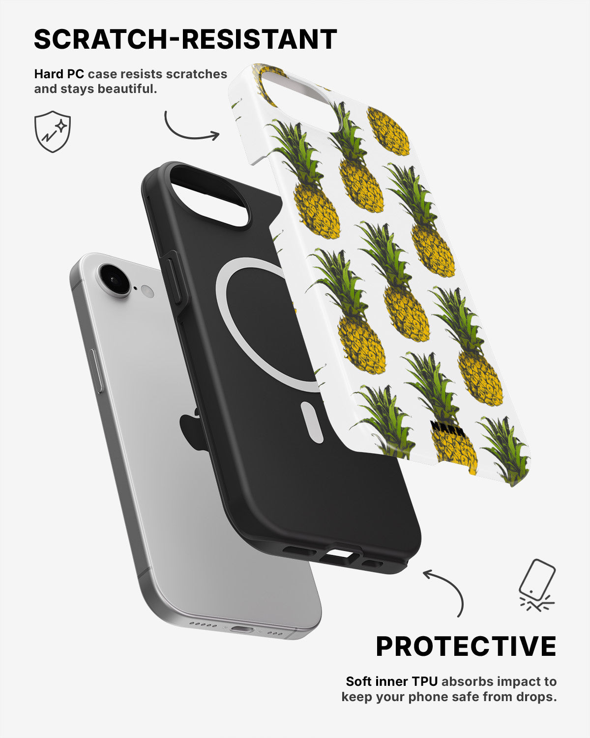 iPhone 17e Tough Case – Pineapple Bliss - View 2