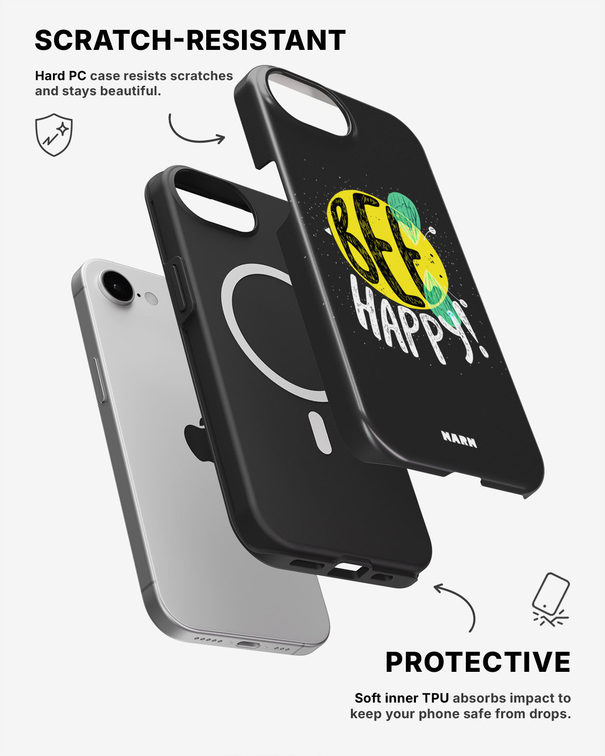 iPhone 17e Tough Case – BEE Happy - View 2