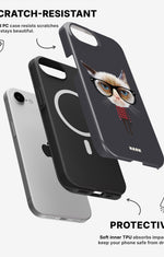 iPhone 17e Tough Case – Hipster Cat - View 2