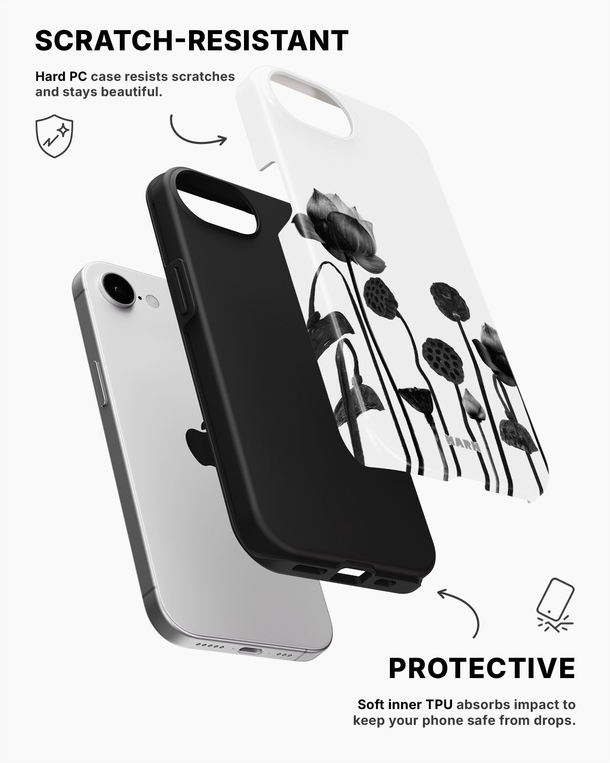 iPhone 17e Tough Case – Lotus Blooms - View 2