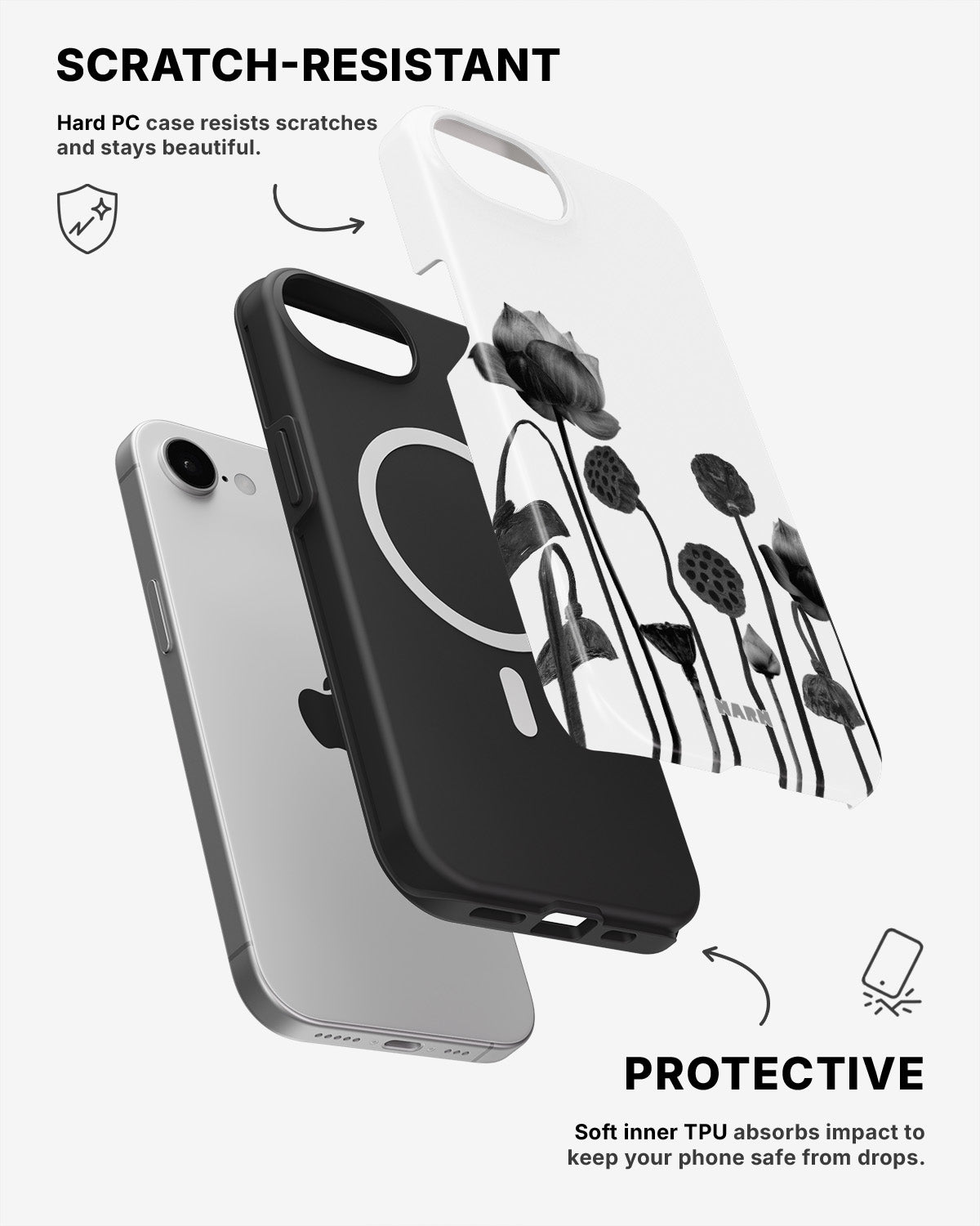 iPhone 17e Tough Case – Lotus Blooms - View 2