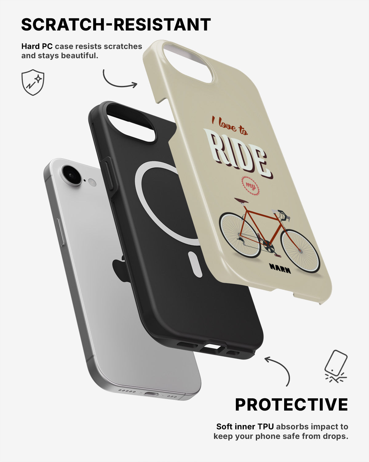iPhone 17e Tough Case – Ride My Bicycle - View 2