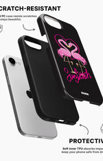iPhone 17e Tough Case – Beach Flamingo - View 2