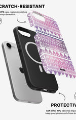 iPhone 17e Tough Case – Purple Aztec - View 2