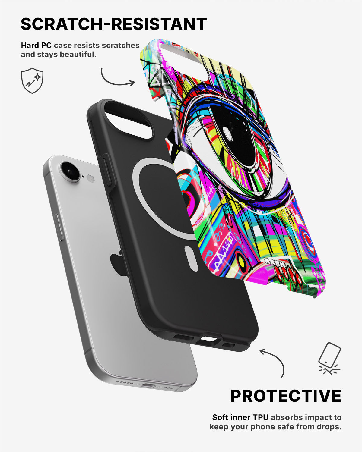 iPhone 17e Tough Case – Abstract Eye - View 2