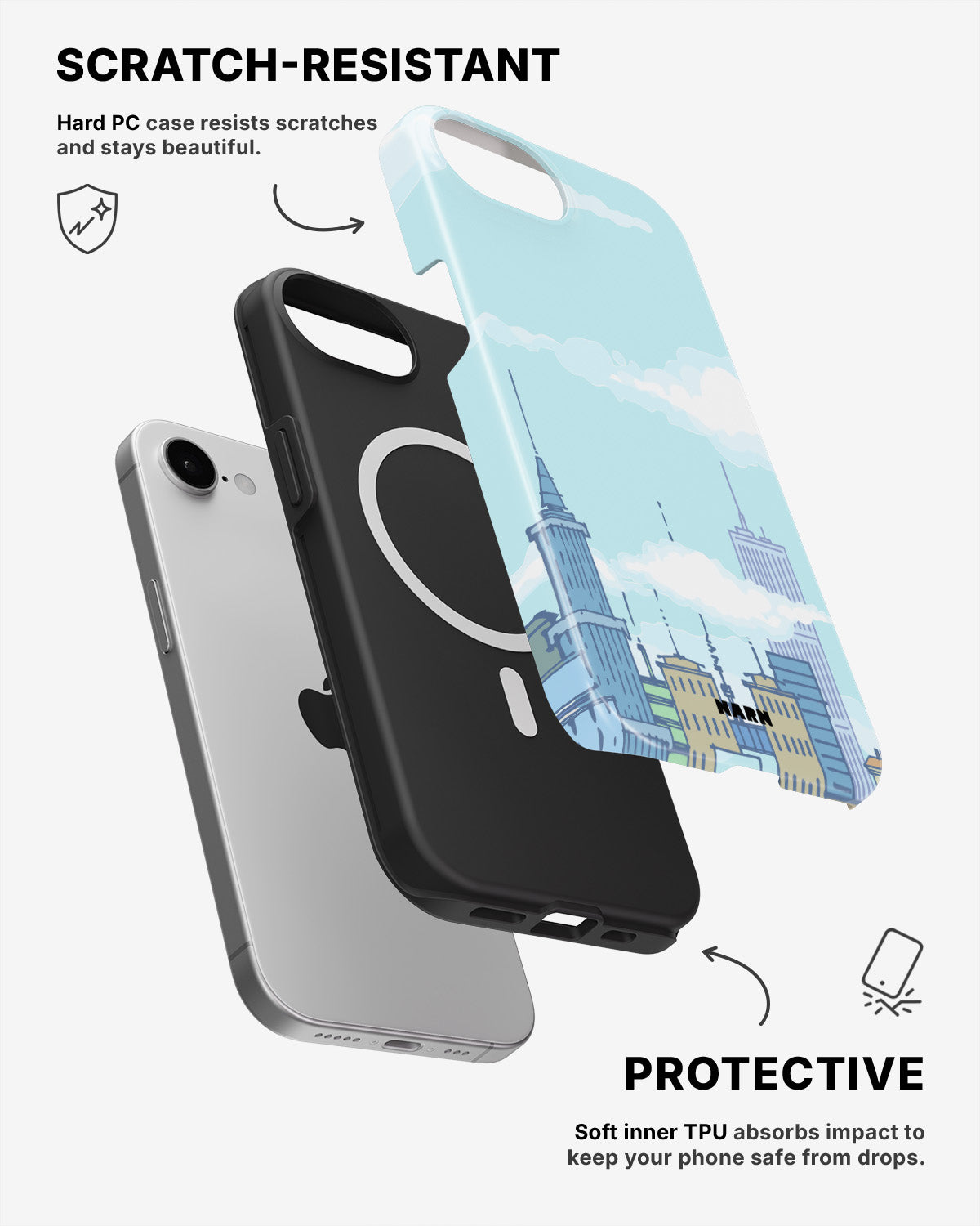 iPhone 17e Tough Case – Skyline - View 2