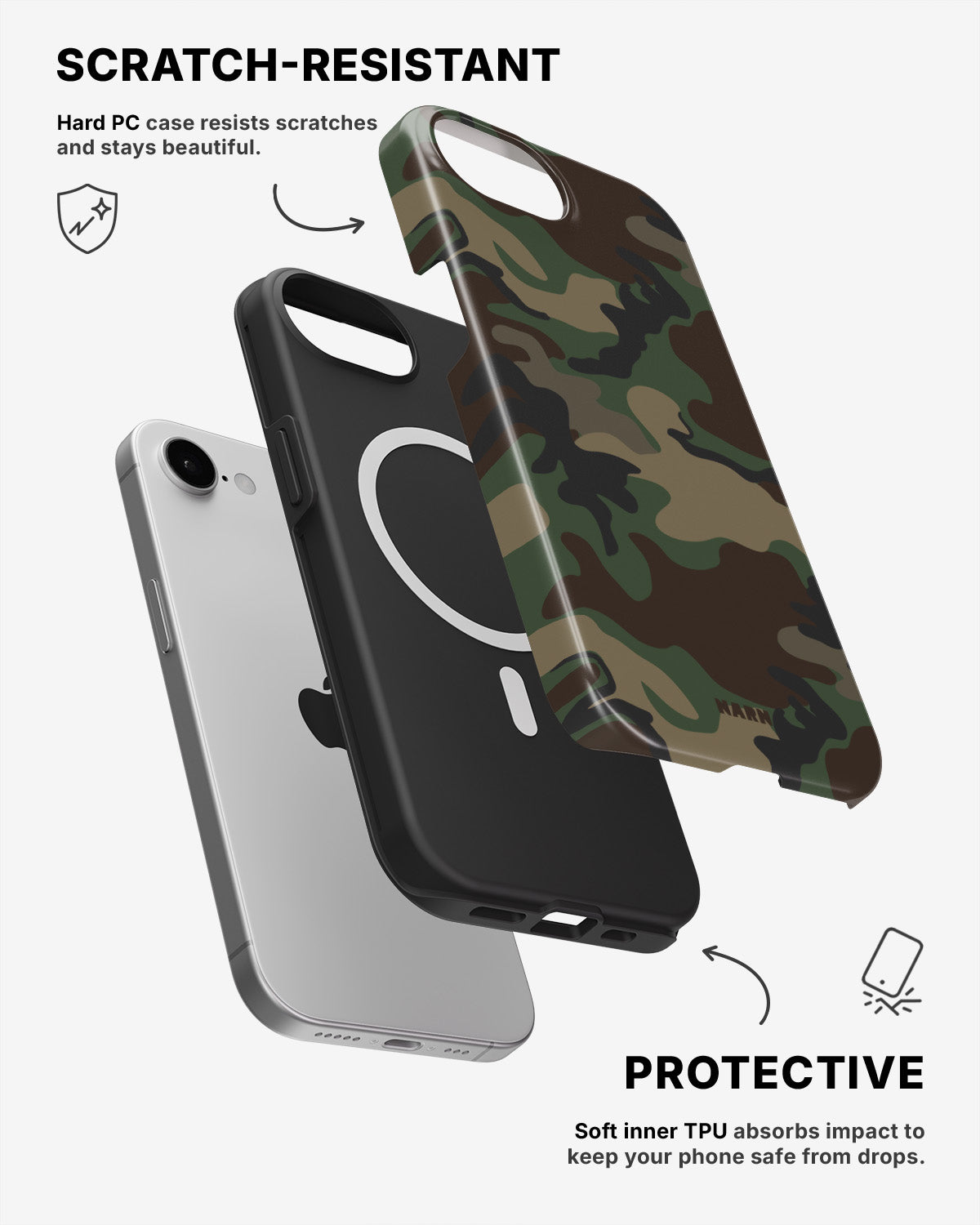 iPhone 17e Tough Case – Camouflage - View 2