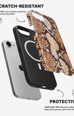iPhone 17e Tough Case – Brown Snakeskin - View 2