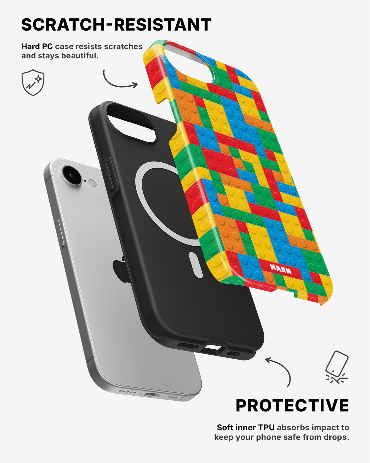 iPhone 17e Tough Case – Building Bricks - View 2
