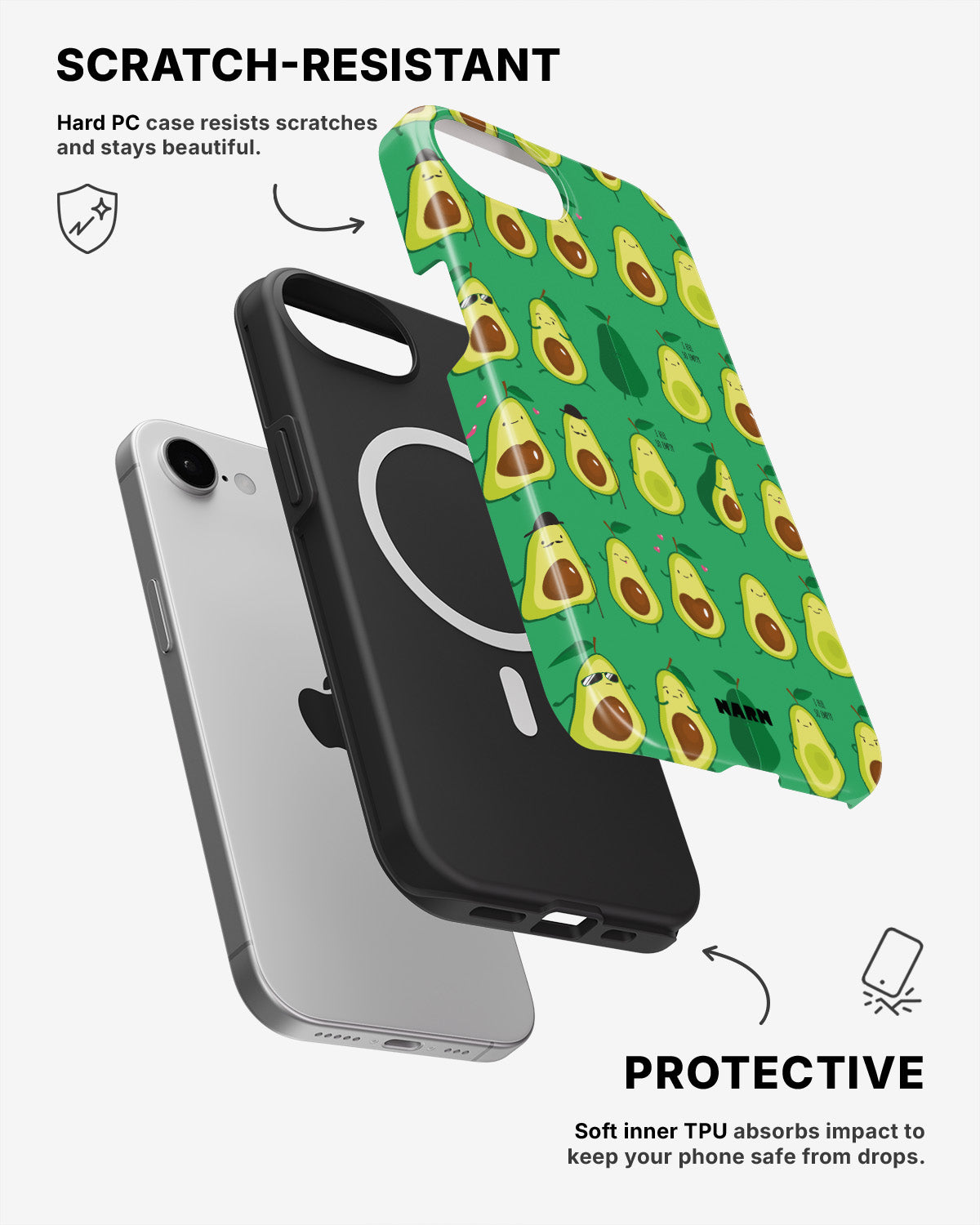 iPhone 17e Tough Case – Avocado Mood - View 2