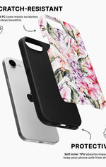iPhone 17e Tough Case – Watercolor Flowers - View 2