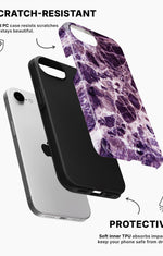 iPhone 17e Tough Case – Purple Marble - View 2