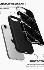 iPhone 17e Tough Case – Black Marble - View 2