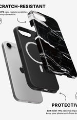 iPhone 17e Tough Case – Black Marble - View 2