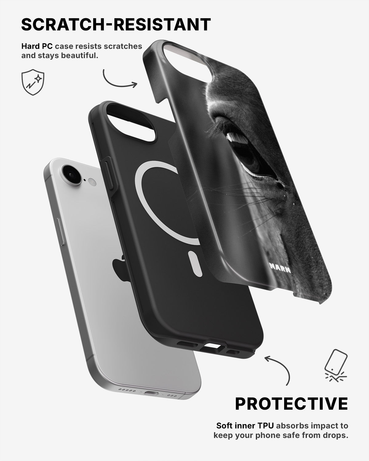 iPhone 17e Tough Case – Horse Soul - View 2
