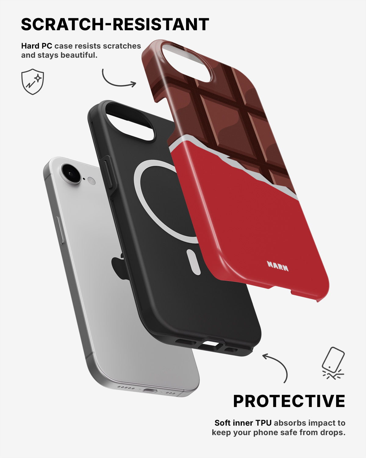 iPhone 17e Tough Case – Chocolate Break - View 2