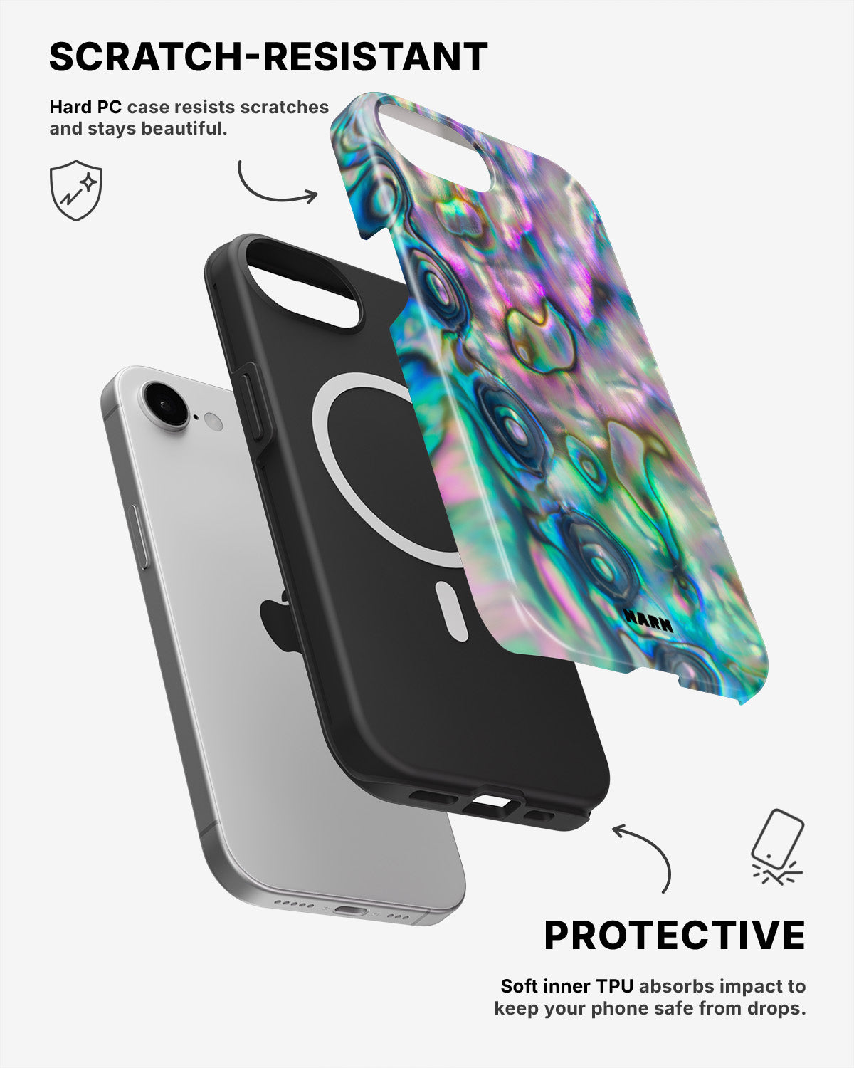 iPhone 17e Tough Case – Seashell - View 2