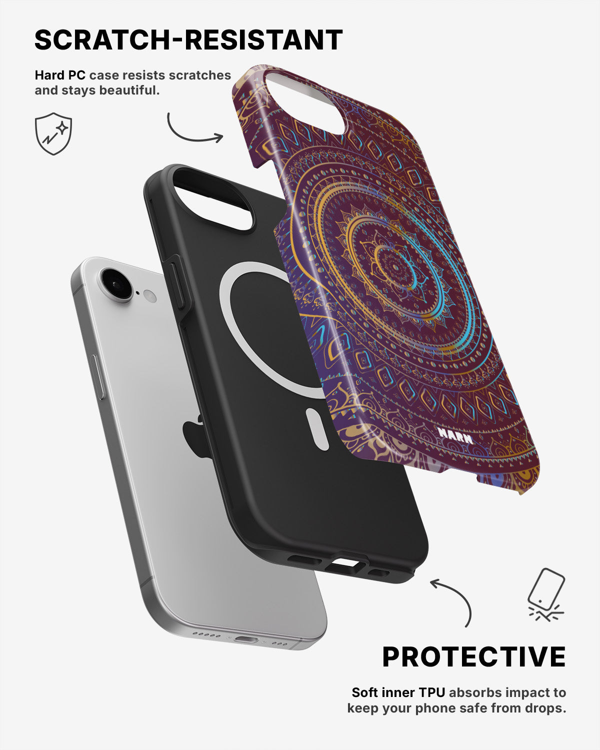 iPhone 17e Tough Case – Royal Mandala - View 2