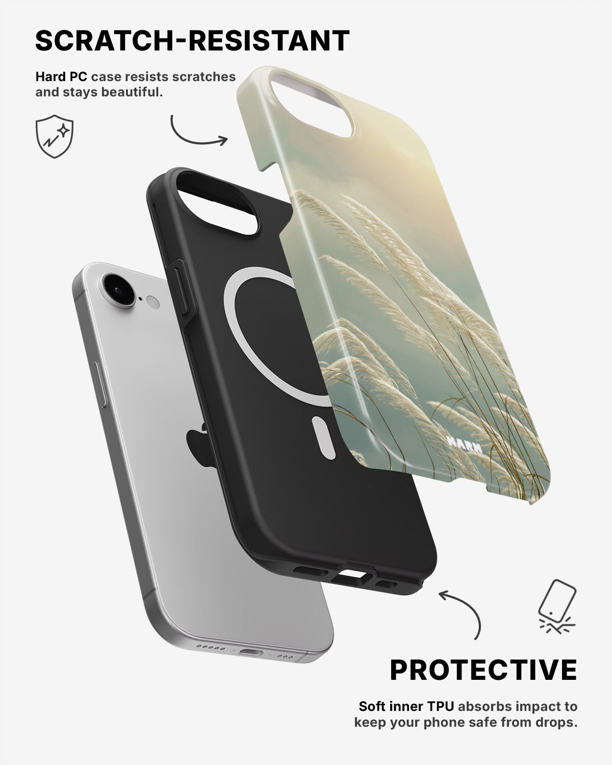 iPhone 17e Tough Case – Windy Pampas - View 2